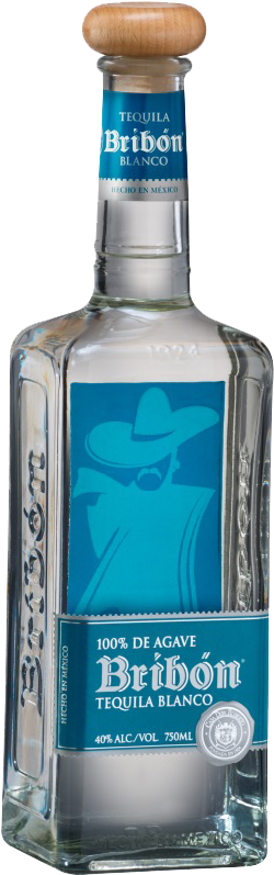 Bribon Bottle - Bribon Tequila Blanco 750ml (329x866), Png Download