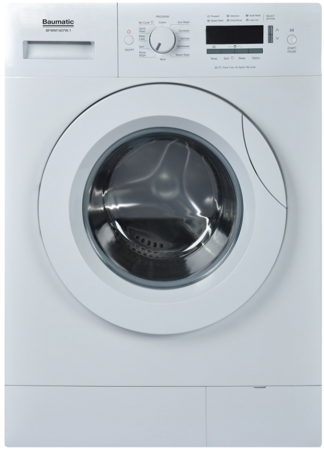 Front Loader Washing Machine Png High Quality Image - Baumatic Washing Machine Manual (735x1024), Png Download