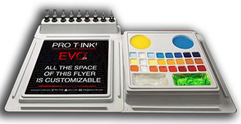 Evo 24 Tattoo Work Station - Watercolor Paint (1024x528), Png Download