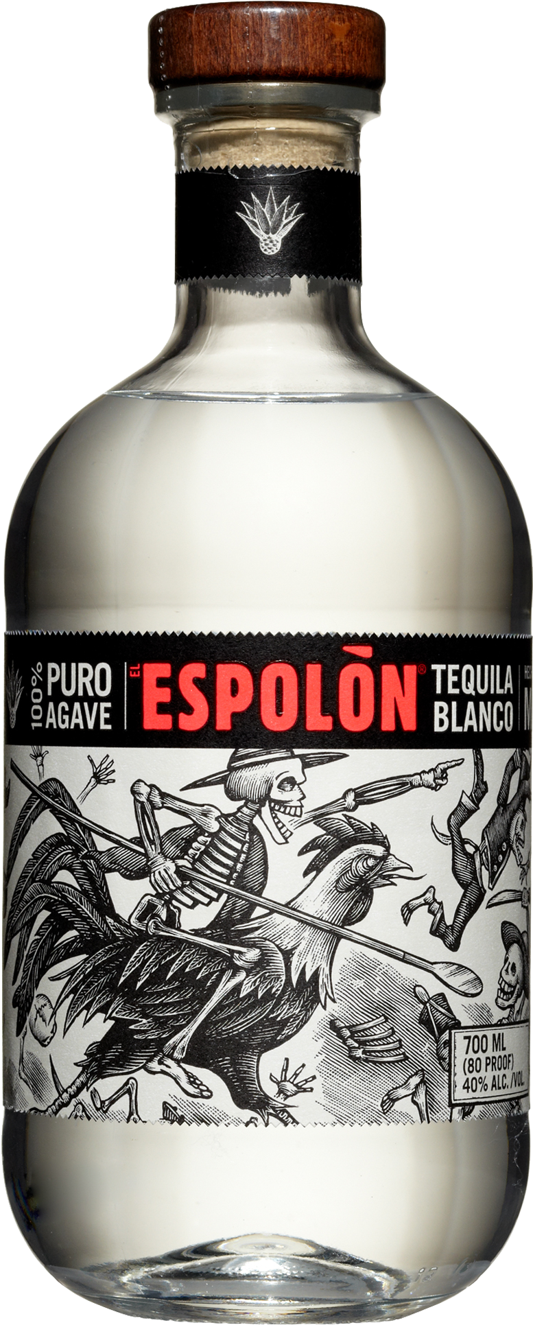 Espolon Tequila Blanco 700ml - Espolon Blanco Tequila - 750 Ml Bottle (1600x2000), Png Download