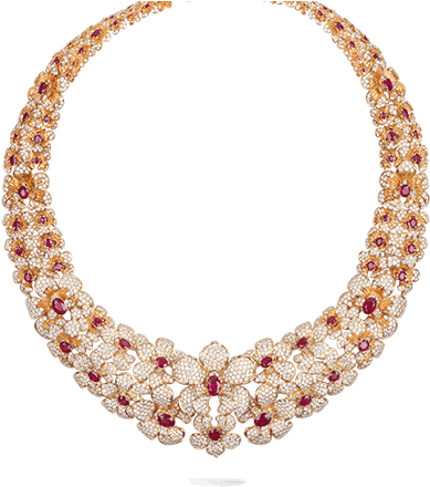Collar Orquídeas - Collares De Diamantes En Png (471x487), Png Download