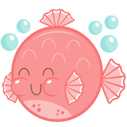Puffer Fish - Transparent Background Cute Fish Clipart (432x432), Png Download
