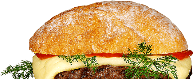 Cheese - Hamburger (800x306), Png Download