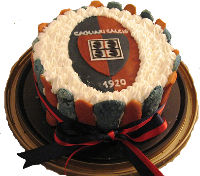 Torta Cagliari Calcio - Stemma Del Cagliari Calcio (409x367), Png Download