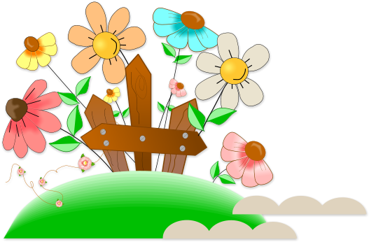 Anuncios - Cerca Com Flores Png (534x353), Png Download