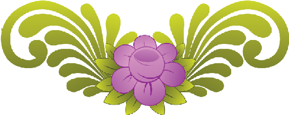 Flores Rótulos Etiquetas Y Elementos Ilustraciones - Cadena De Flores Animadas (589x301), Png Download