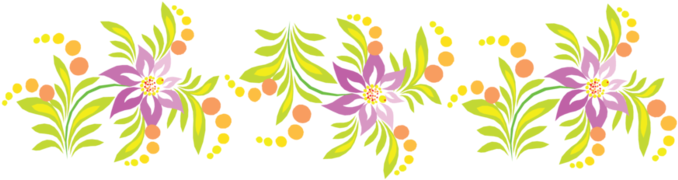 Imágenes De Barras Separadoras De Flores - Tiras De Flores Png (699x181), Png Download