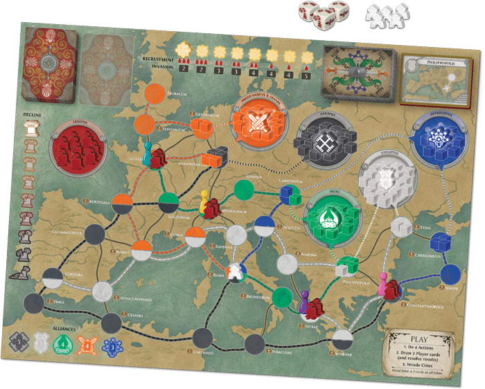 An Invasion Of Barbarian Tribes Can Certainly Feel - Pandemic Fall Of Rome (700x562), Png Download