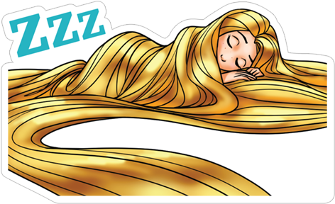 Viber Sticker «rapunzel» - Tangled (490x317), Png Download