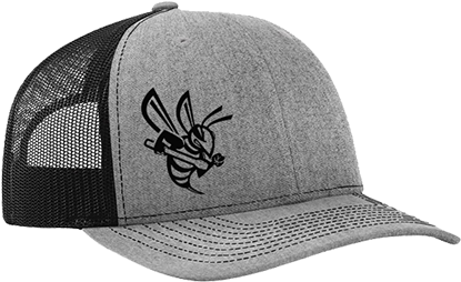 Richardson Hat Black Gray Right - Bee Stinger Hat (500x500), Png Download
