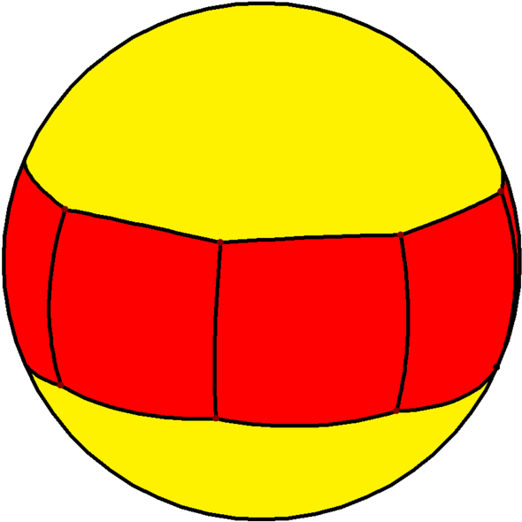 Spherical Octagonal Prism - Octagonal Prism (605x600), Png Download