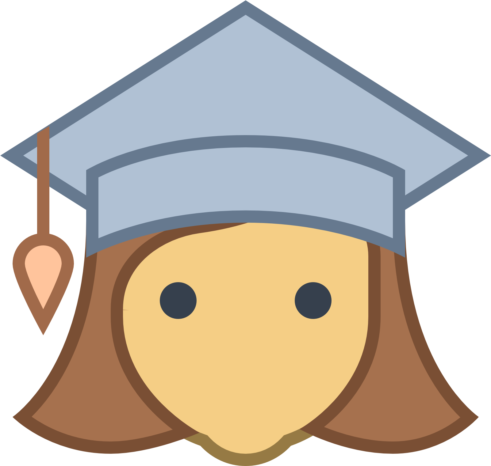 Student Female Icon - Student Png For Icon (1600x1600), Png Download