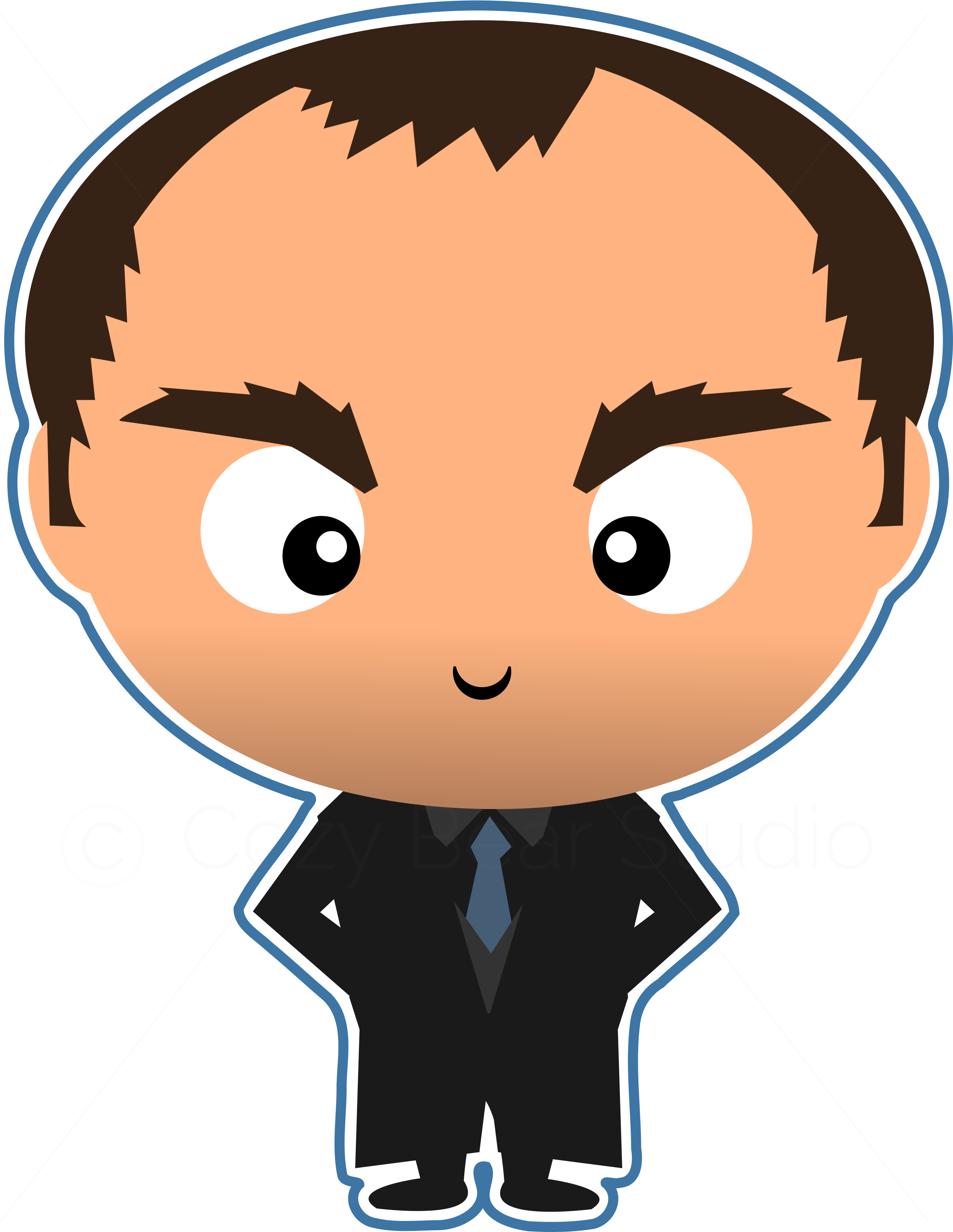 Demon Clipart Supernatural - Clipart Stranger Things Cute (2550x3300), Png Download