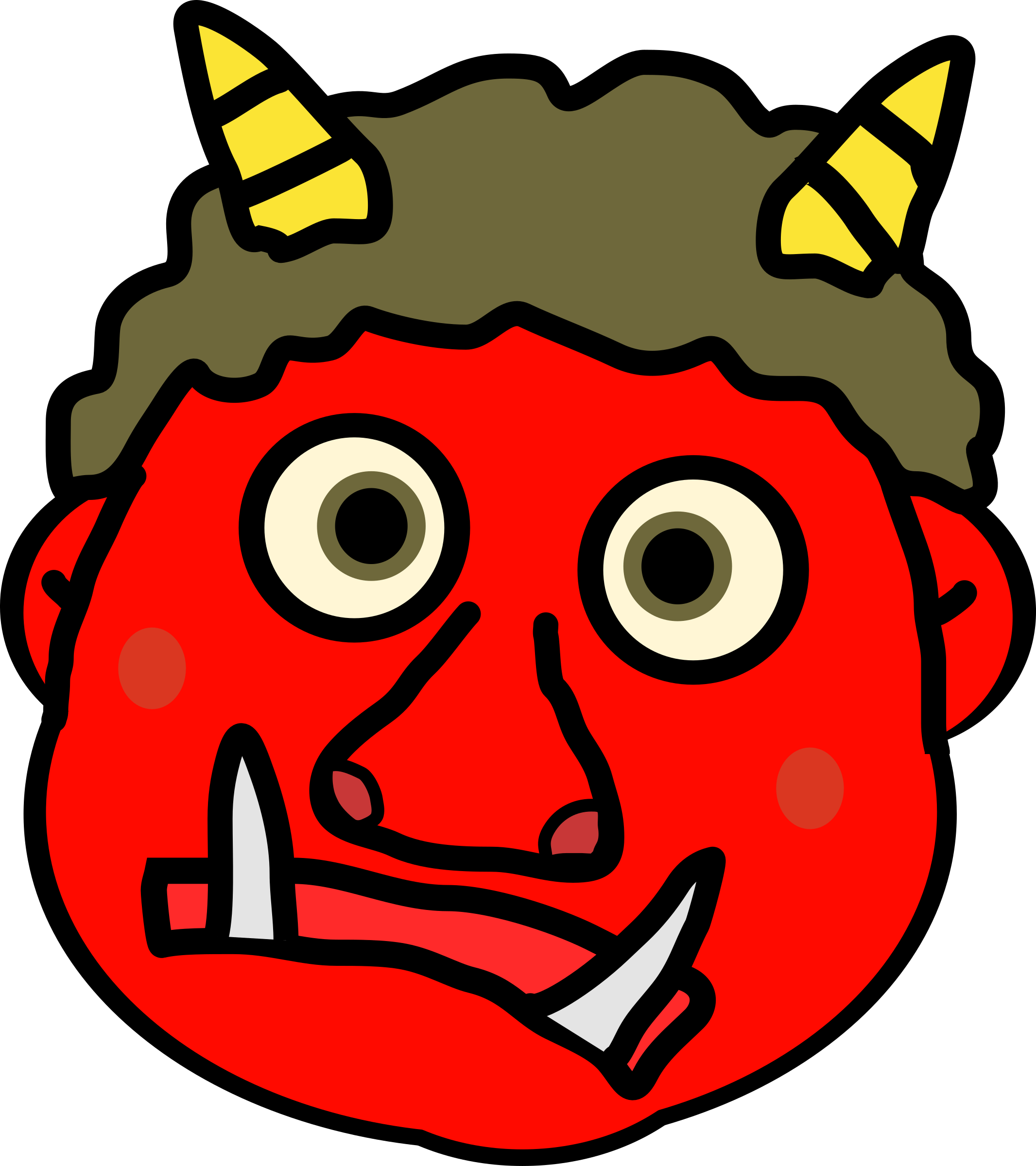 Big Image - Oni Setsubun (2132x2400), Png Download