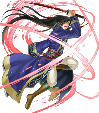 Karel Sword Demon Btlface C - Karel Fire Emblem Heroes (340x388), Png Download