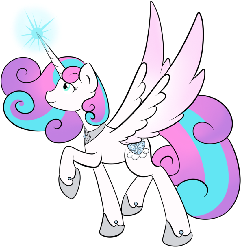 Flurry Heart Adult By Fairiegirl101 - Flurry Hearts Adult Cutie Mark (834x853), Png Download