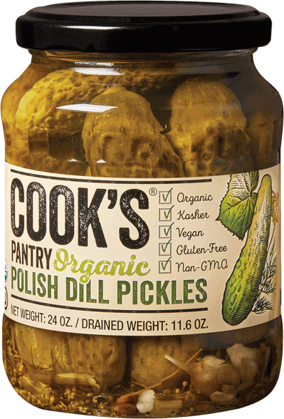 Organic Polish Dill Pickles - Cooks Pantry Pickles (399x588), Png Download