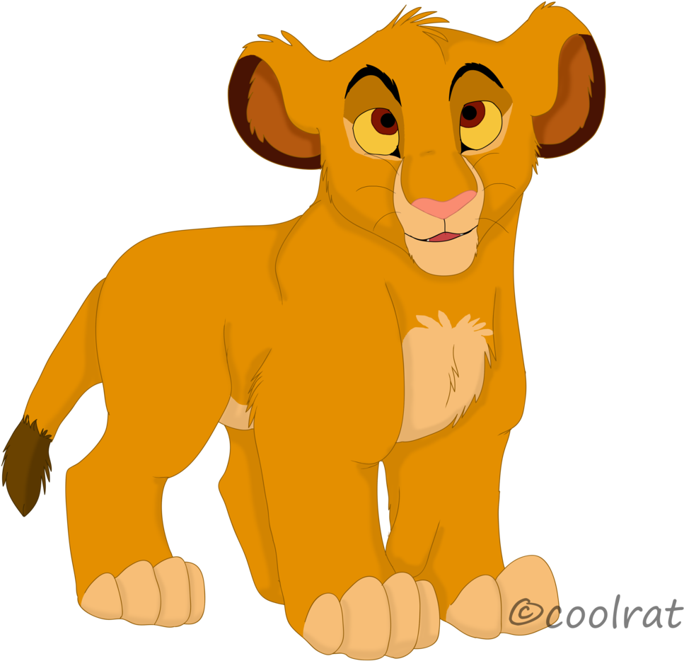 Lion King Baby Simba Painting - Lion King Simba Baby Png (1024x994), Png Download