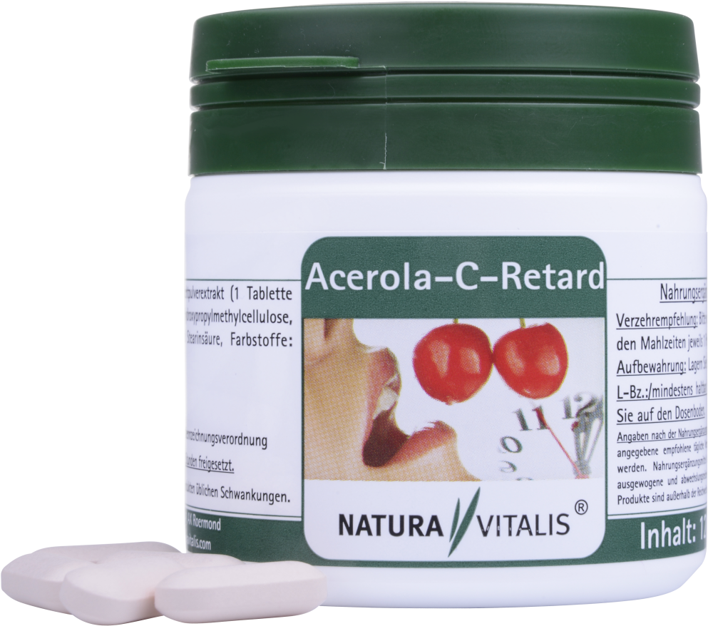 Acerola C Retard - Natura Vitalis Acerola C Retard Presslinge, 120 St (1280x1280), Png Download