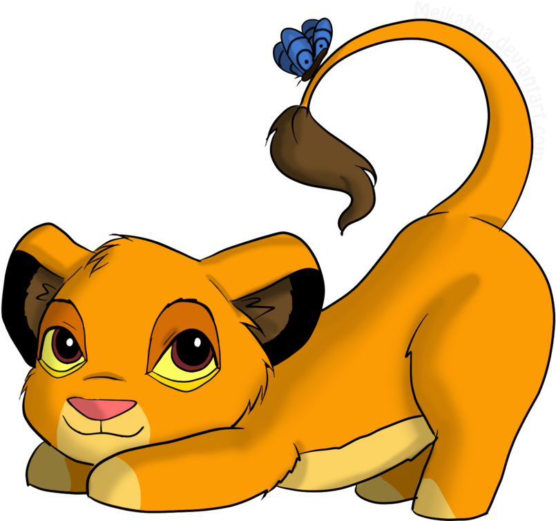Simba The King Pinterest Lions Disney - Chibi (900x773), Png Download