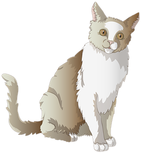 Cat, Mieze, Transparent, Animal, Sitting - Png Transparente De Gatos (366x340), Png Download