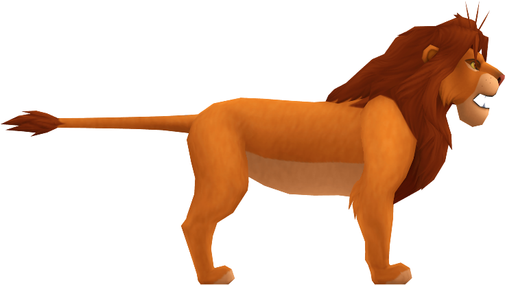 Download Zip Archive - Adult Simba Kingdom Hearts (750x650), Png Download