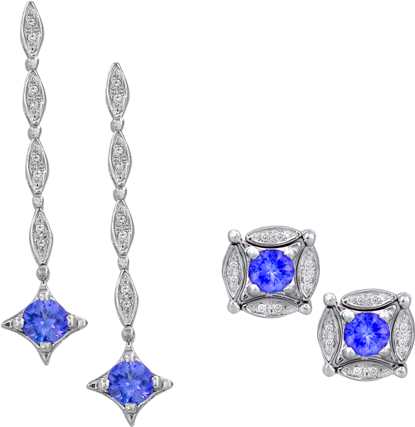 Diversa By Effy Tanzanite Earrings - Earrings (960x623), Png Download