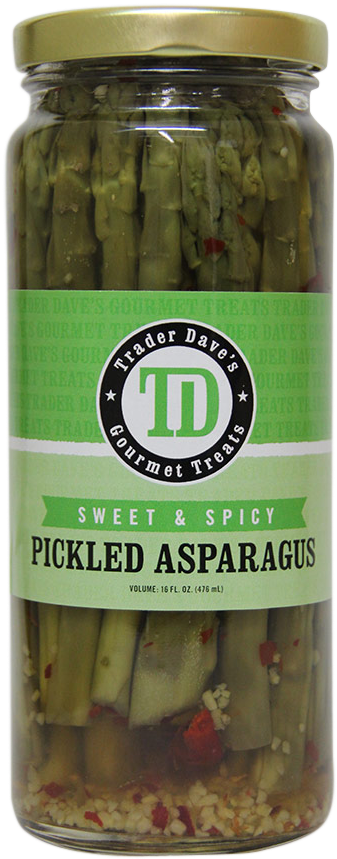 Trader Dave's Spicy, Sweet, Pickled Asparagus - Trader Dave's Sweet & Spicy Asparagus (1000x1000), Png Download