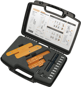 Installation And Drilling Jig For Tiger Gate Closer - Drilling (400x382), Png Download
