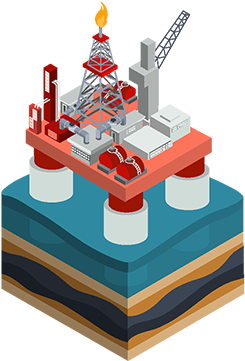 Vector Isometric Oil Producing Offshore Platform, Fuel, - Vector Graphics (360x360), Png Download