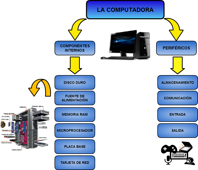Untitled La Computadora Componentes Internos Memoria - Hardware De Una Computadora (799x688), Png Download