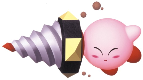 Kirby 64 Drill - Kirby Crystal Shards Png (570x322), Png Download