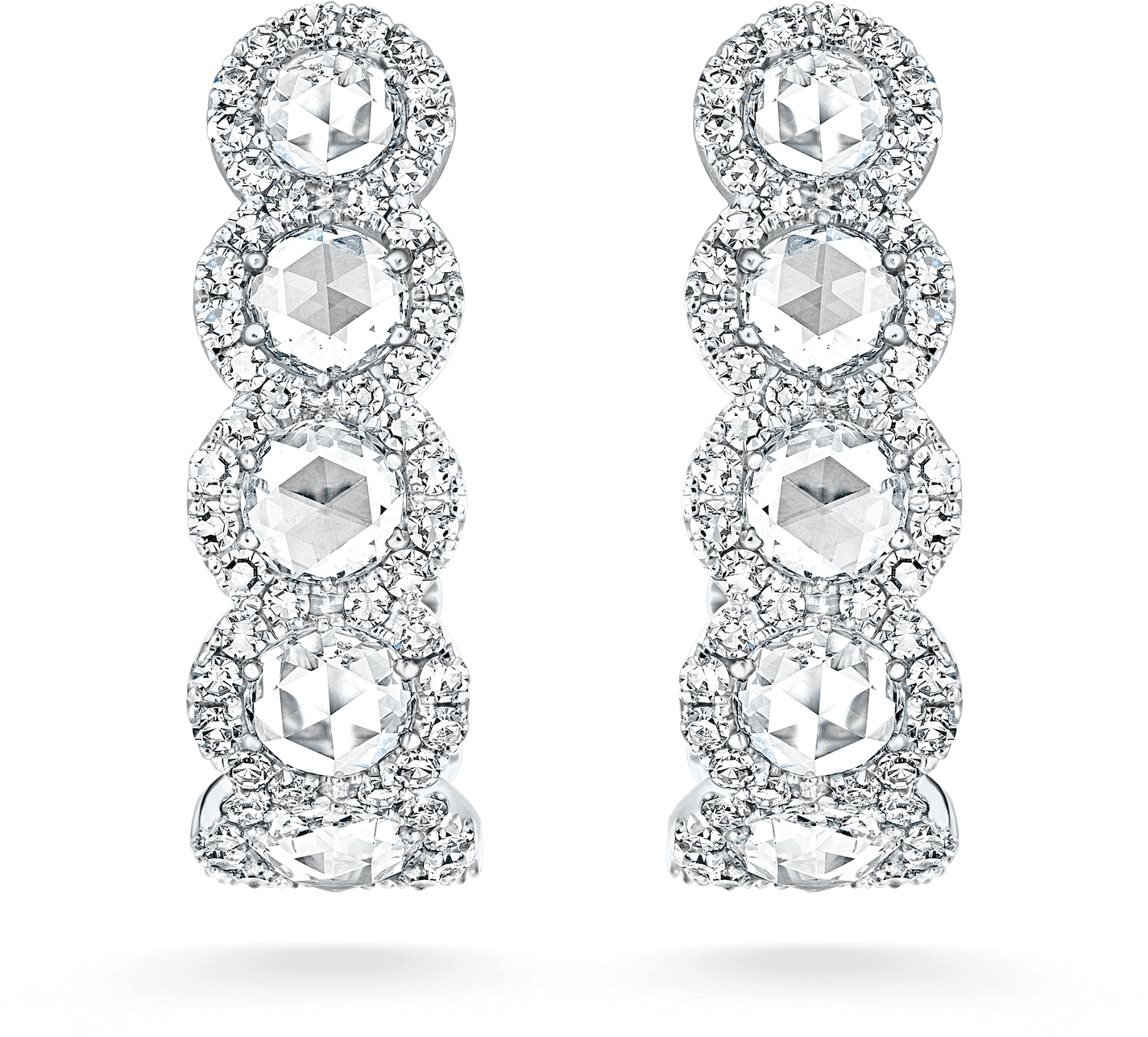 Rc 09 004 01 F1 Rose Cut Earrings - Earring (4000x4000), Png Download