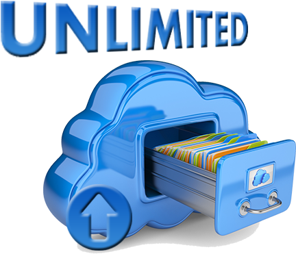 Unlimited Storage - Cloud Store (450x383), Png Download