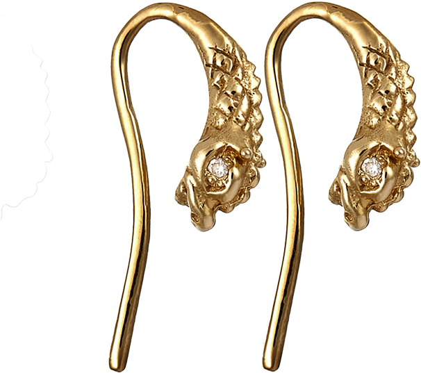 Dragon Earring 95 Y90 - Hook Earring (800x800), Png Download