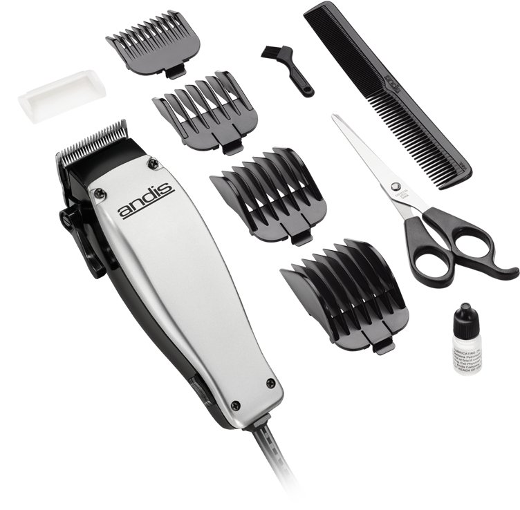 In The Package - Andis 19 Piece Hair Cutting Kit (780x920), Png Download