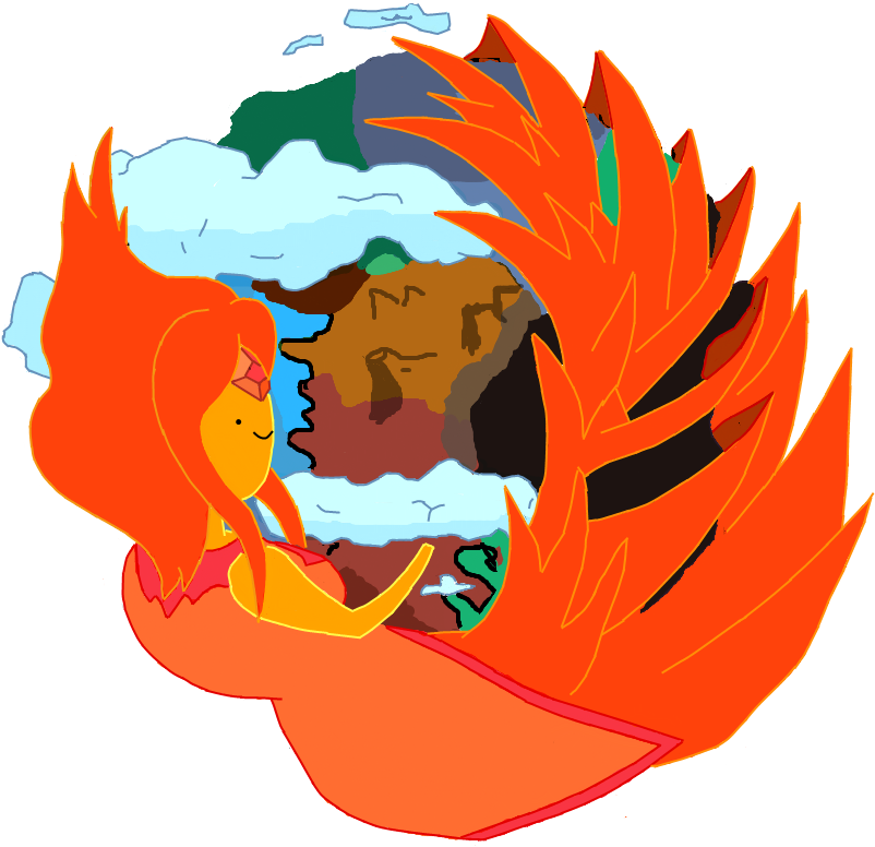Flame Princess Firefox Icon - Illustration (865x865), Png Download