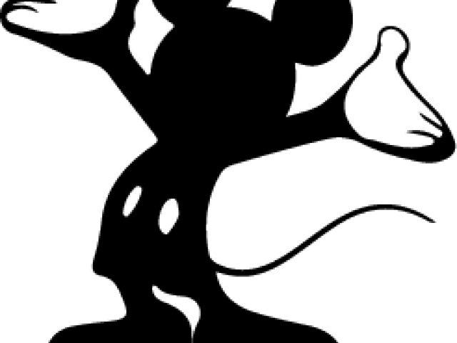 Mickey Mouse Silhouette - Mickey Mouse (640x480), Png Download