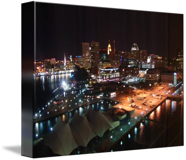 Png Transparent Download Harbor Drawing Skyline Baltimore - Maryland (650x560), Png Download