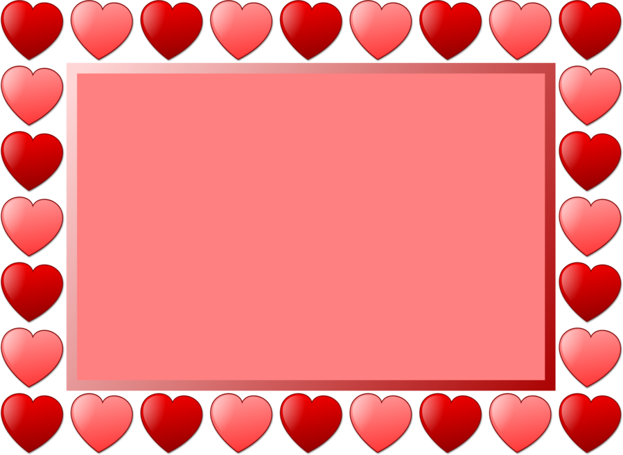 Clip Art Clipart Heart Picture Frames Clip Art - Heart (899x657), Png Download