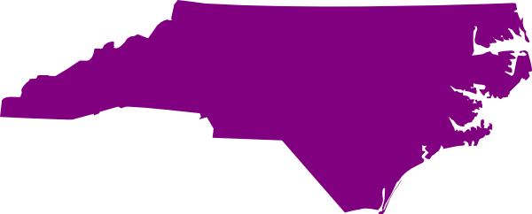 North Carolina Outline Svg (600x242), Png Download