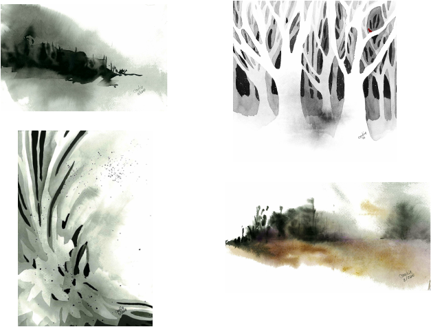 Picture - Watercolor Painting (627x476), Png Download