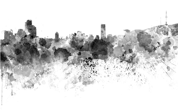 Bleed Area May Not Be Visible - Seoul Skyline Png (600x450), Png Download