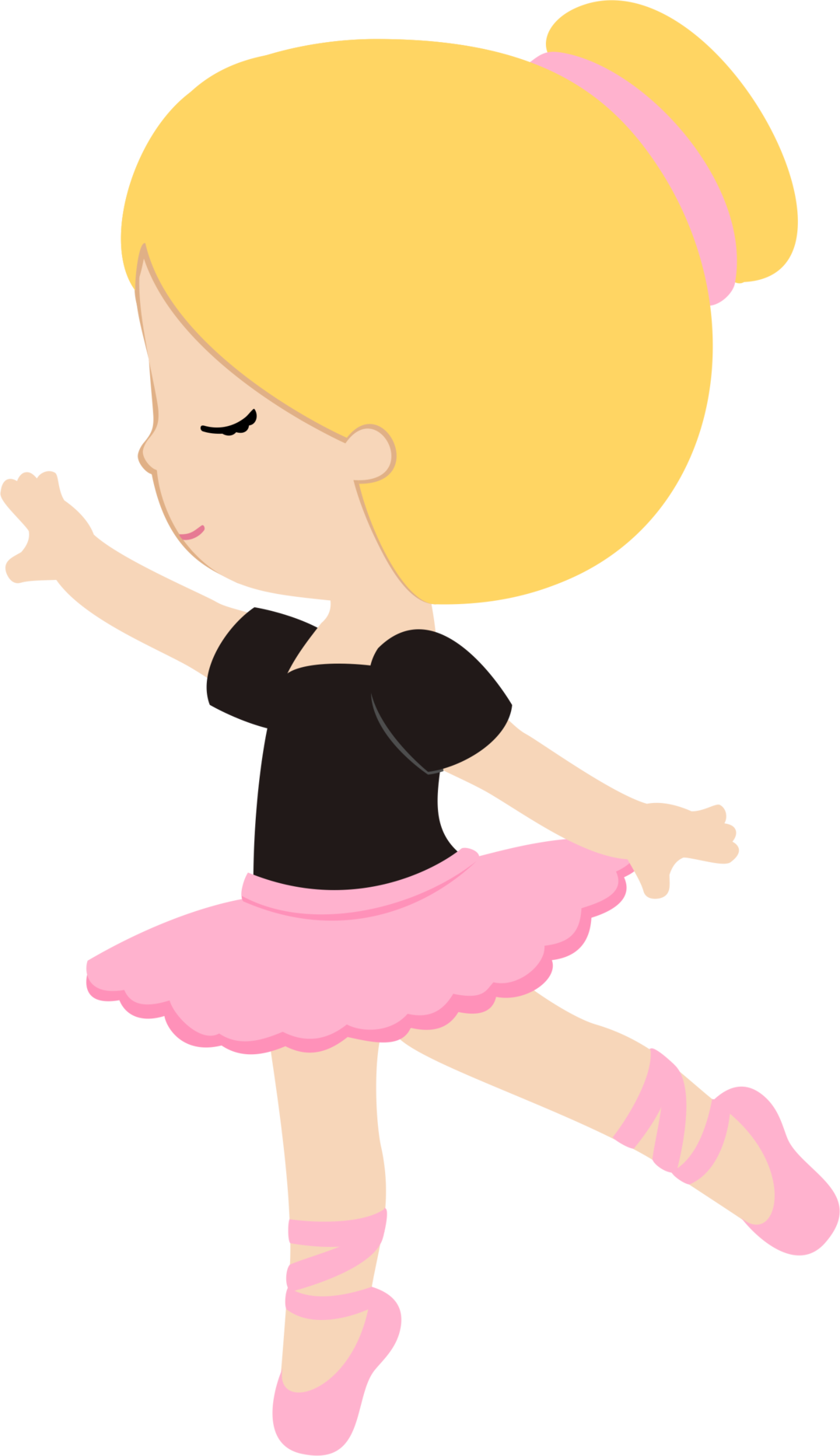 Dancing Clipart, Ballerina Birthday, Clip Art, Baby - Bailarina De Ballet Caricatura (1080x1873), Png Download