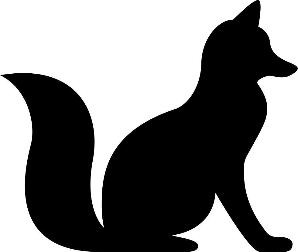 Fox Sitting Svg Png Icon Free Download - Silueta De Un Zorro (981x828), Png Download