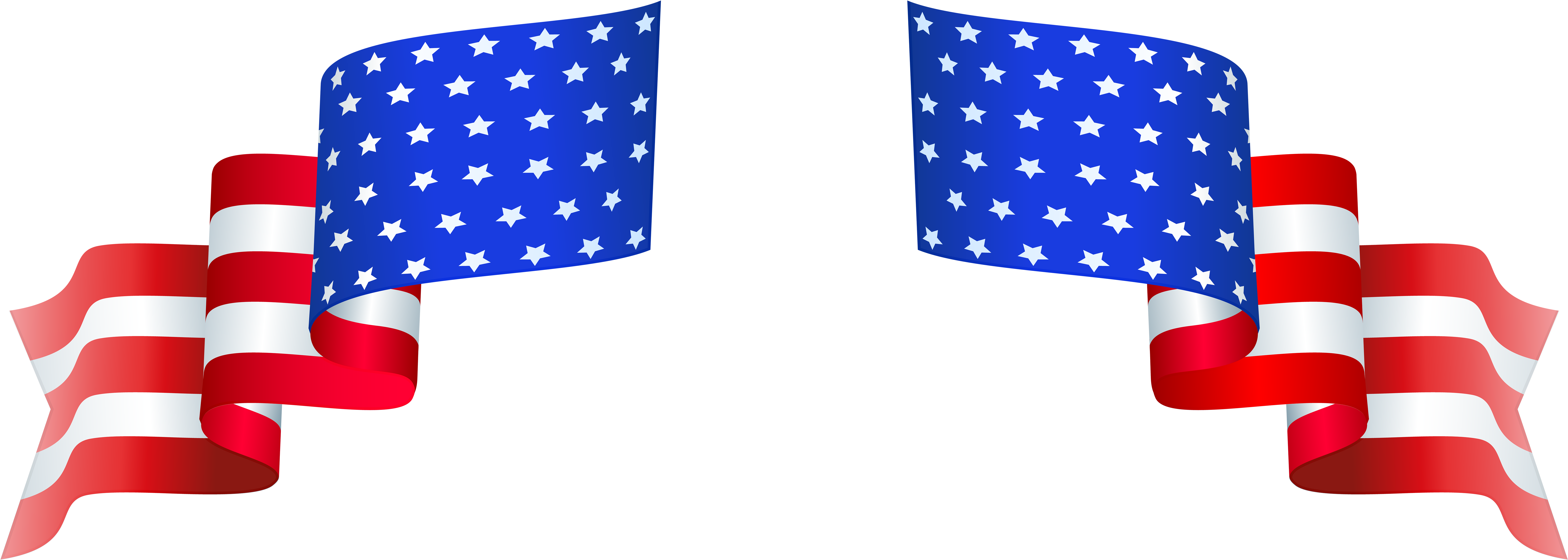 Banner American Transparent Png (8000x2926), Png Download