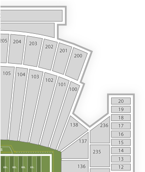 North Carolina Tar Heels Football Seating Chart - Kenan Memorial Stadium (350x350), Png Download