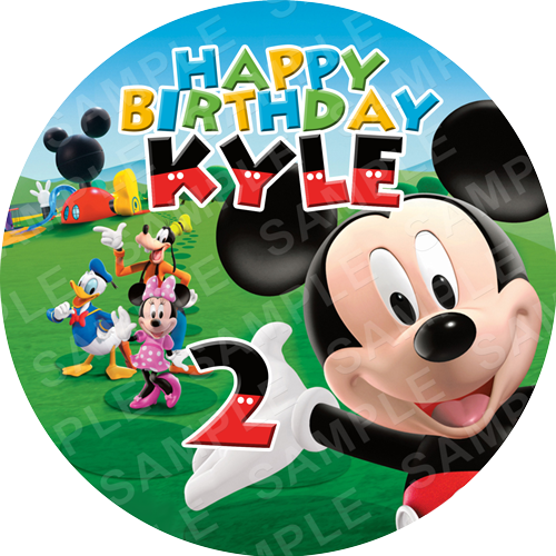 Mickey Mouse Edible Cake Topper - Mickey Mouse Club House (500x500), Png Download