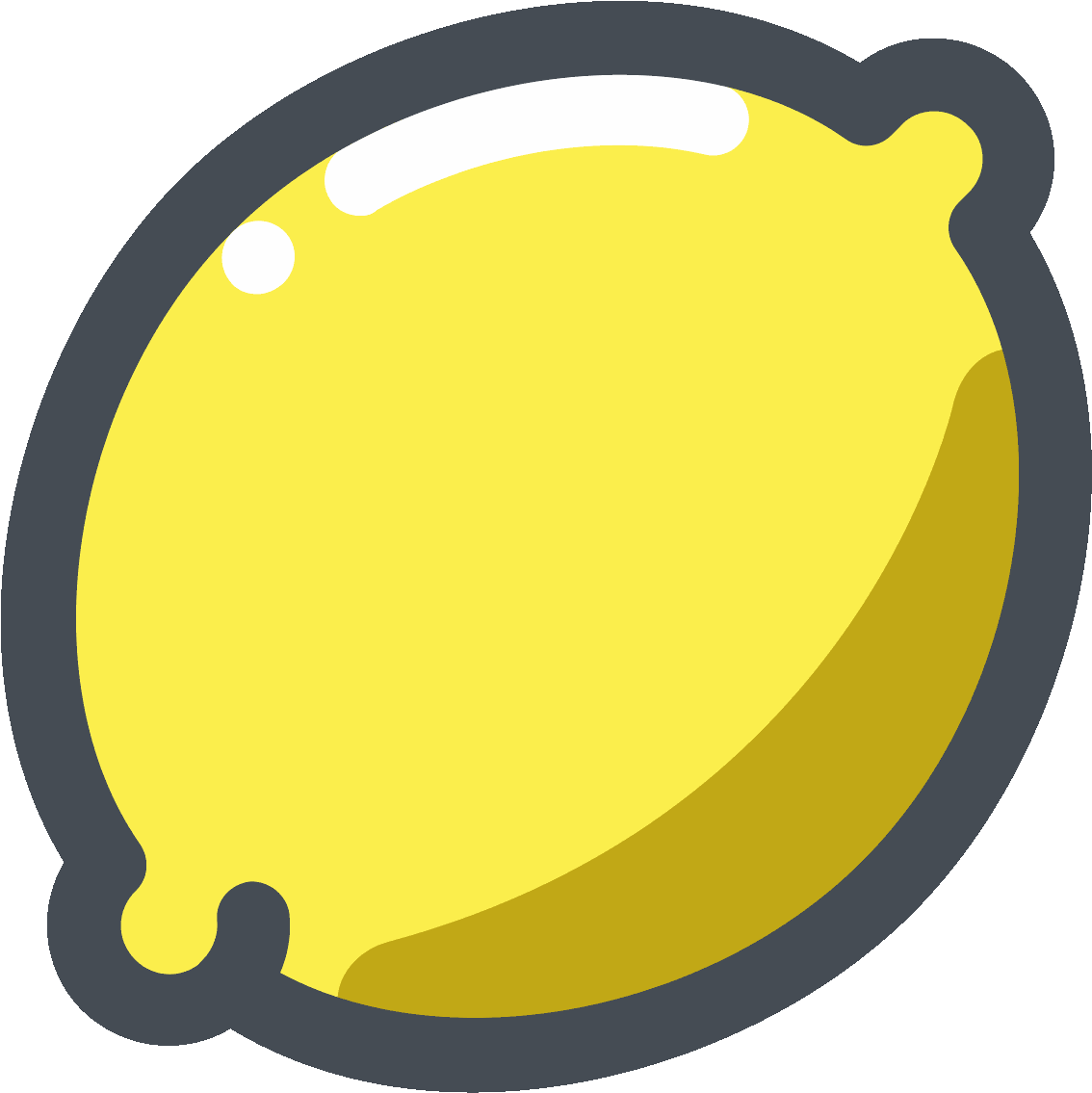 Watercolor - Lemon Icon (1600x1600), Png Download