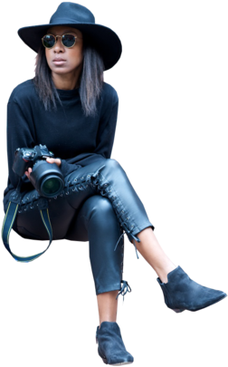 People Cutout, Cut Out People, People Png, Real People, - Png Girl Sit Down (300x455), Png Download